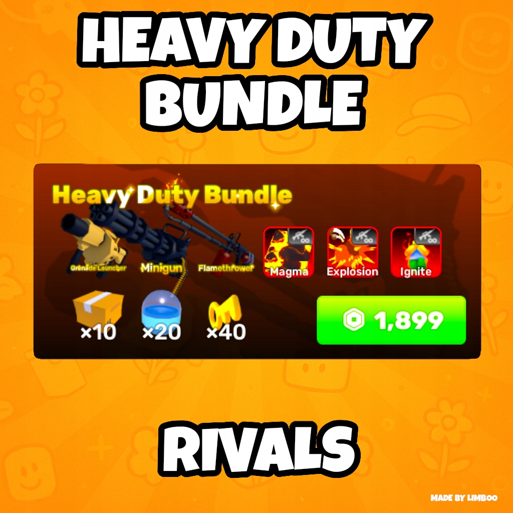 Heavy Duty Bundle | Rivals | Roblox | Gift w grze