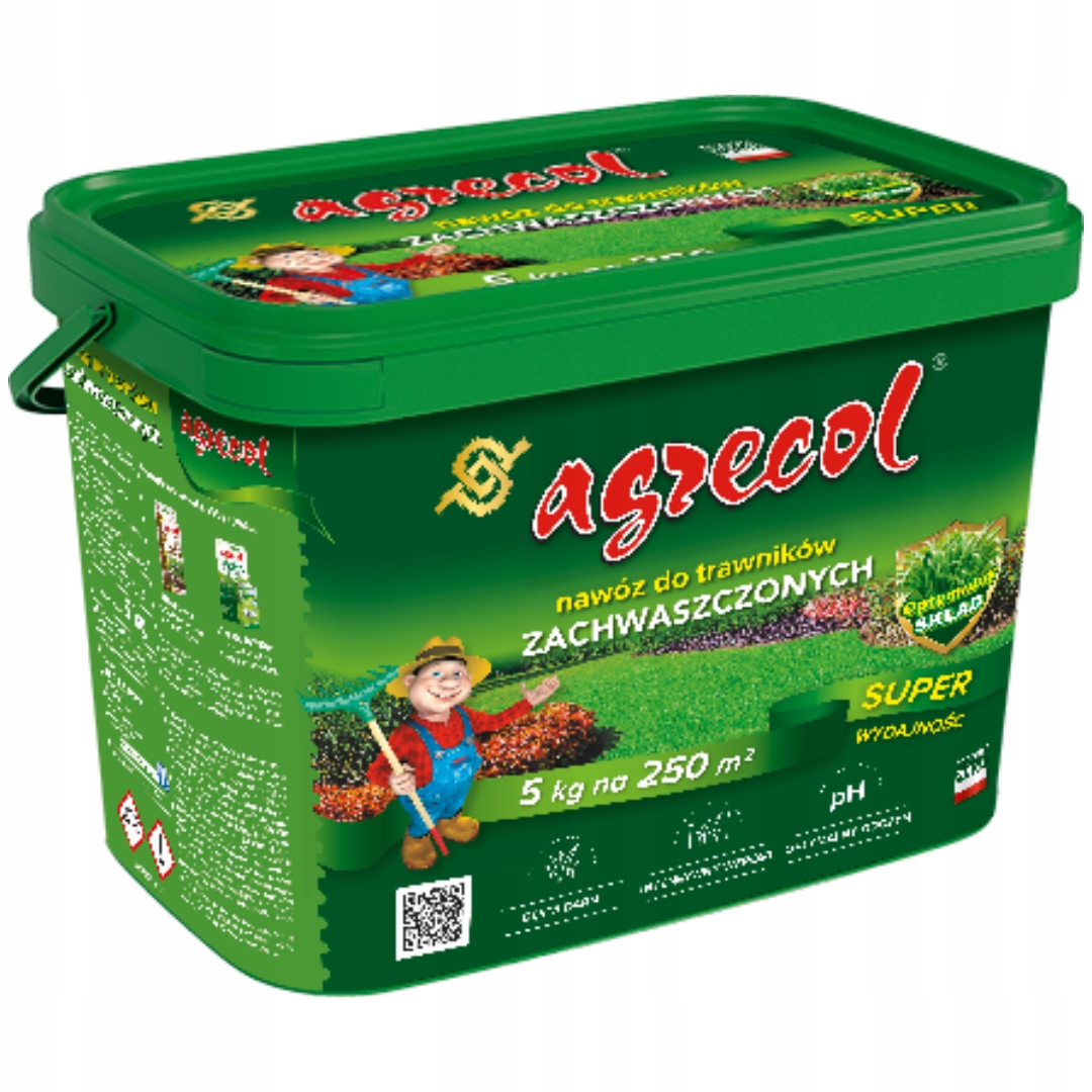 Agrecol Nawóz Azotowy do trawników Zachwaszczonych 10kg