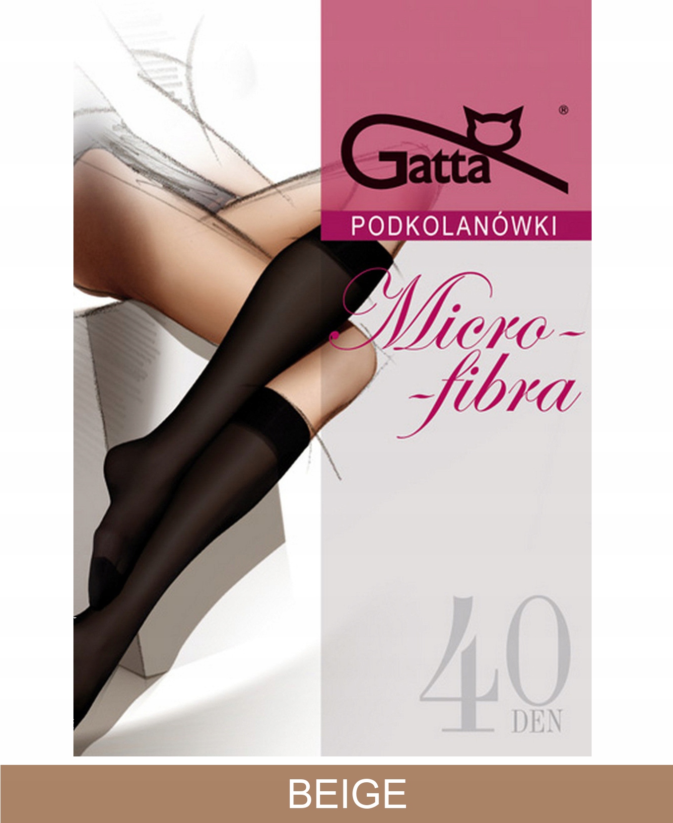

Gatta Podkolanówki Mikrofibra 40 Den /UNI/Beige