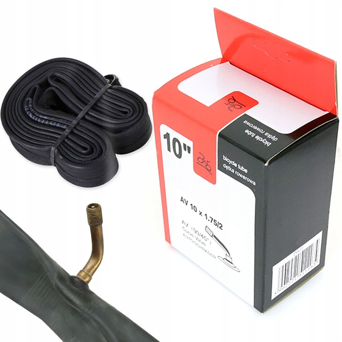 

Dętka Rowerowa 10x1,75-2,0 Av 40mm 90/45 Stopni