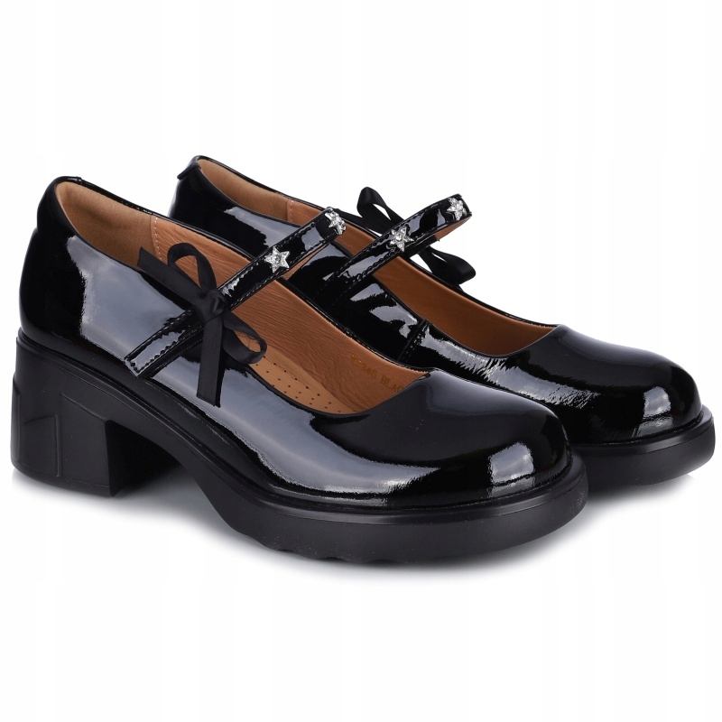 Dámské polobotky s páskem Loretta Vitale W5346 Black černé VEL..40