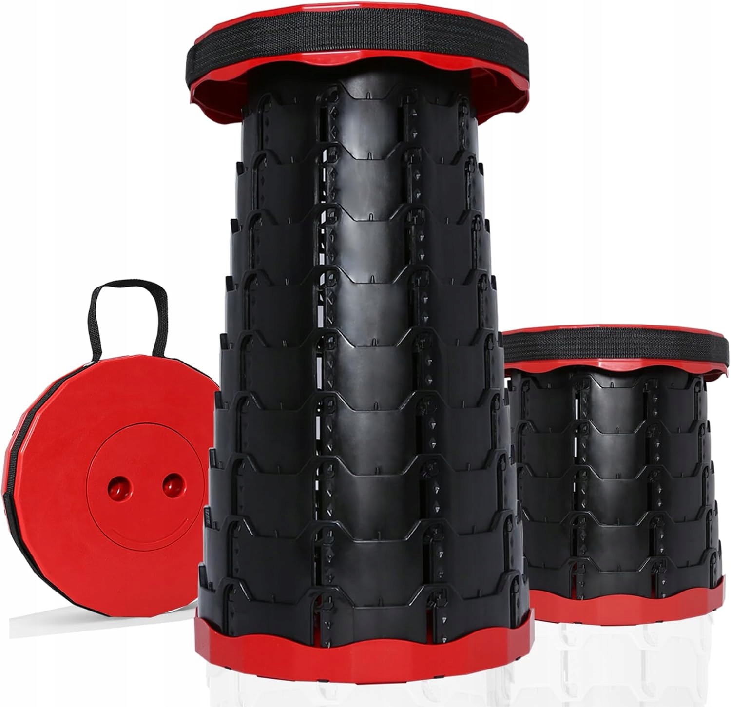 Czarny Składany Szary Krzesło Turystyczne Taboret Wędkarski 200 Kg Solidny