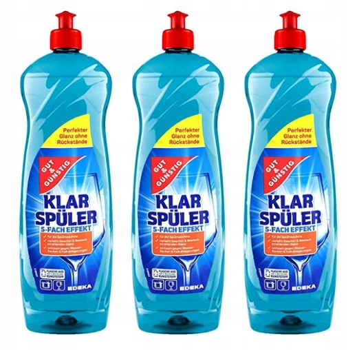 

Gut & Gunstig Nabłyszczacz do Zmywarki 3x1l De