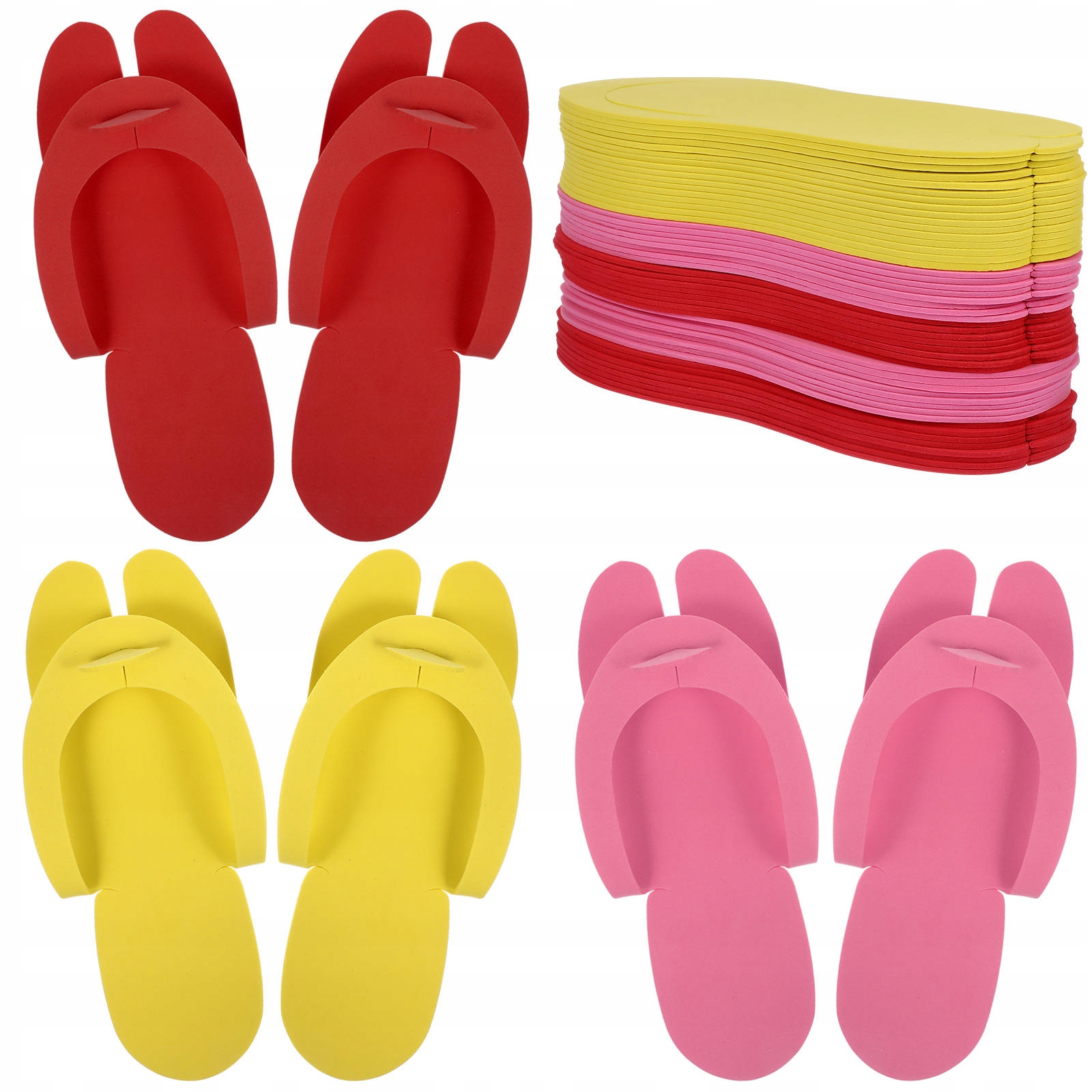 24 PARY KOLOROWYCH JEDNORAZOWYCH KAPCI PODRÓŻNYCH SKŁADANYCH