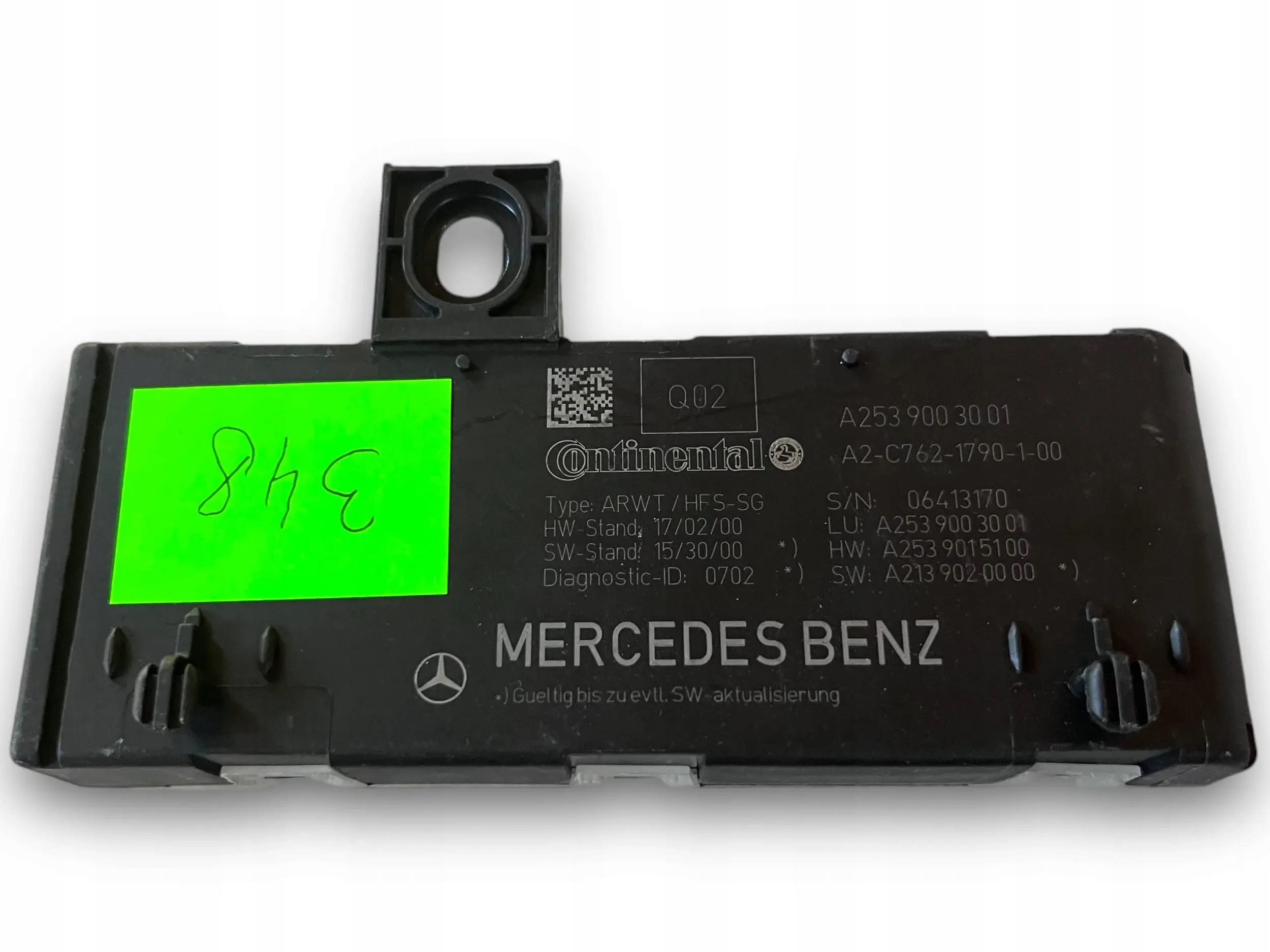 MERCEDES GLC X253 control unit bonnet boot A2539003001 @M