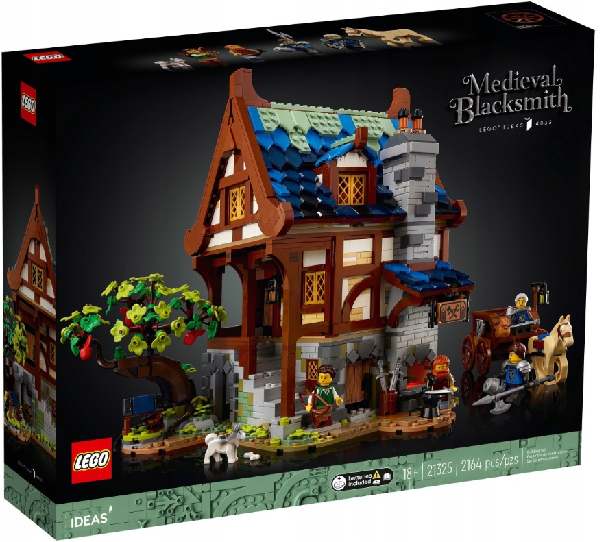 LEGO IDEAS 21325 ŚREDNIOWIECZNA KUŹNIA PREZENT