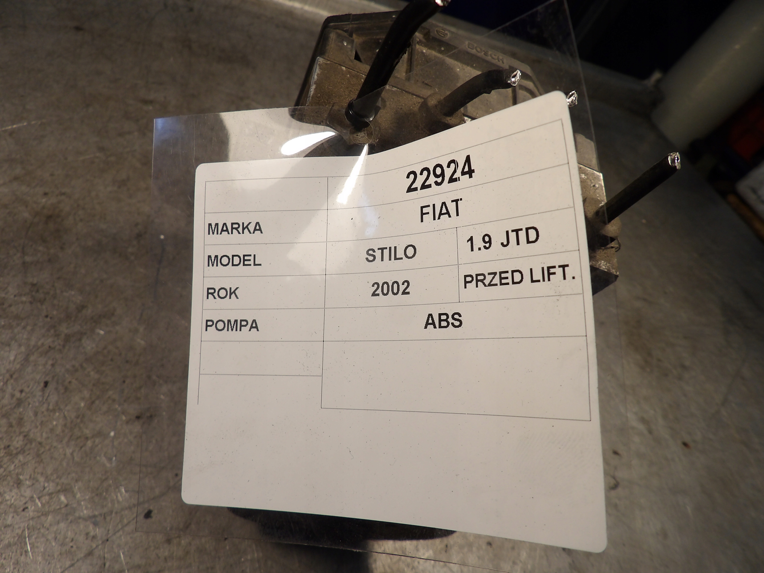 Fiat Stilo Pompa ABS 0265900024 0265224048