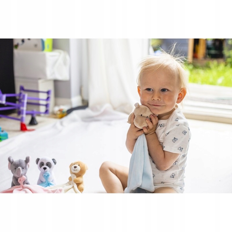 PRZYTULANKA KOCYK miś Kolor dominujący odcienie brązu i beżu