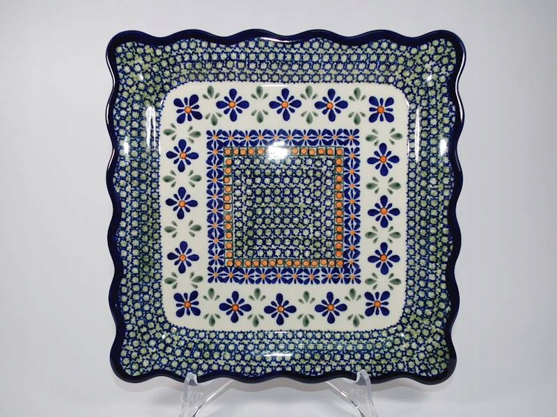 

Talerz Bolesławiec z falbanką 24 cm