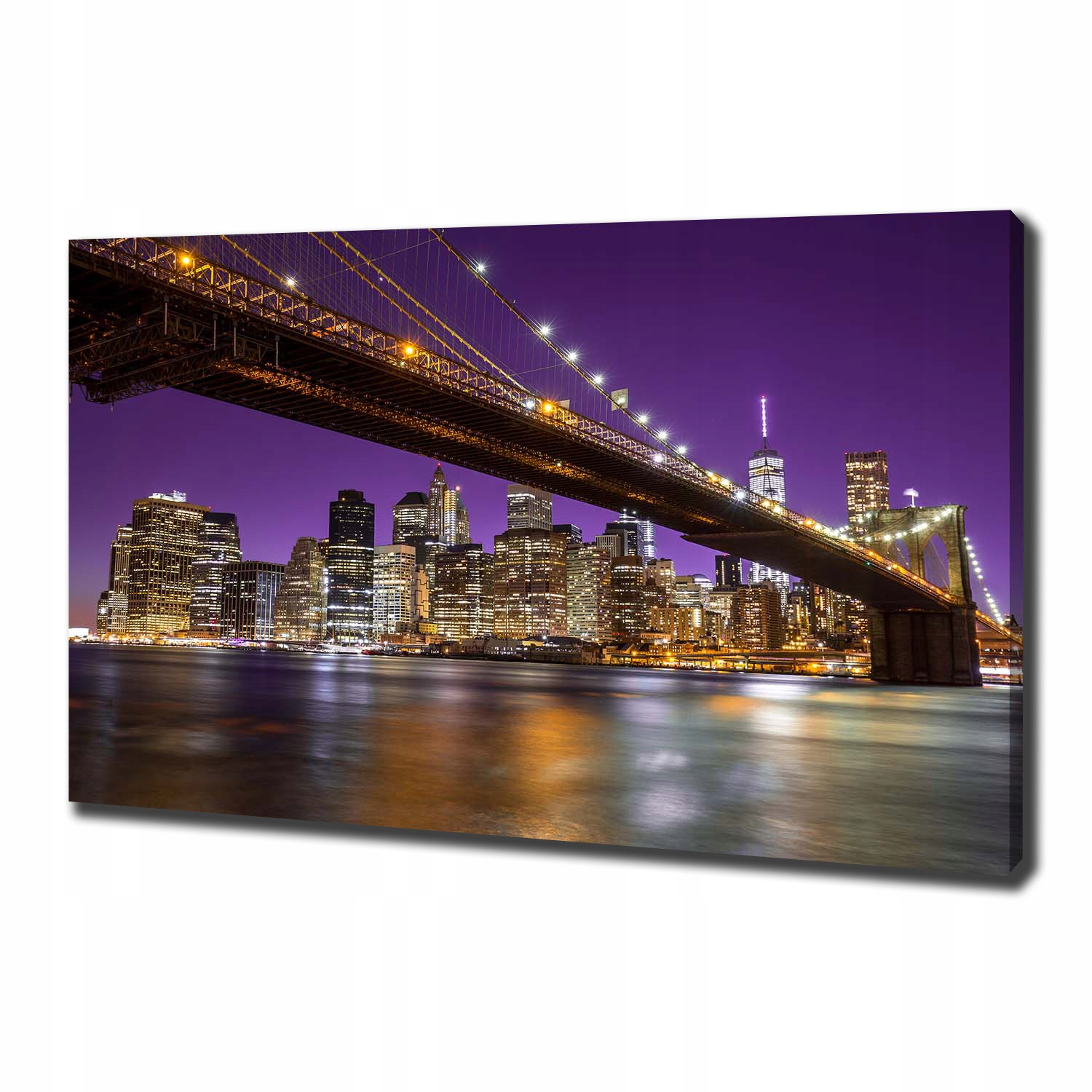 

Foto obraz na płótnie Manhattan nocą 100x70 cm
