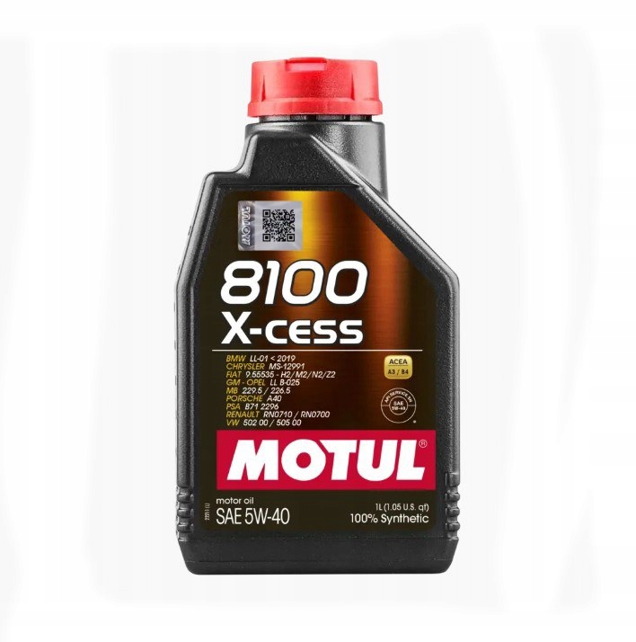 Olej silnikowy Motul 5W40 1L 8100 X-cess A3/B4