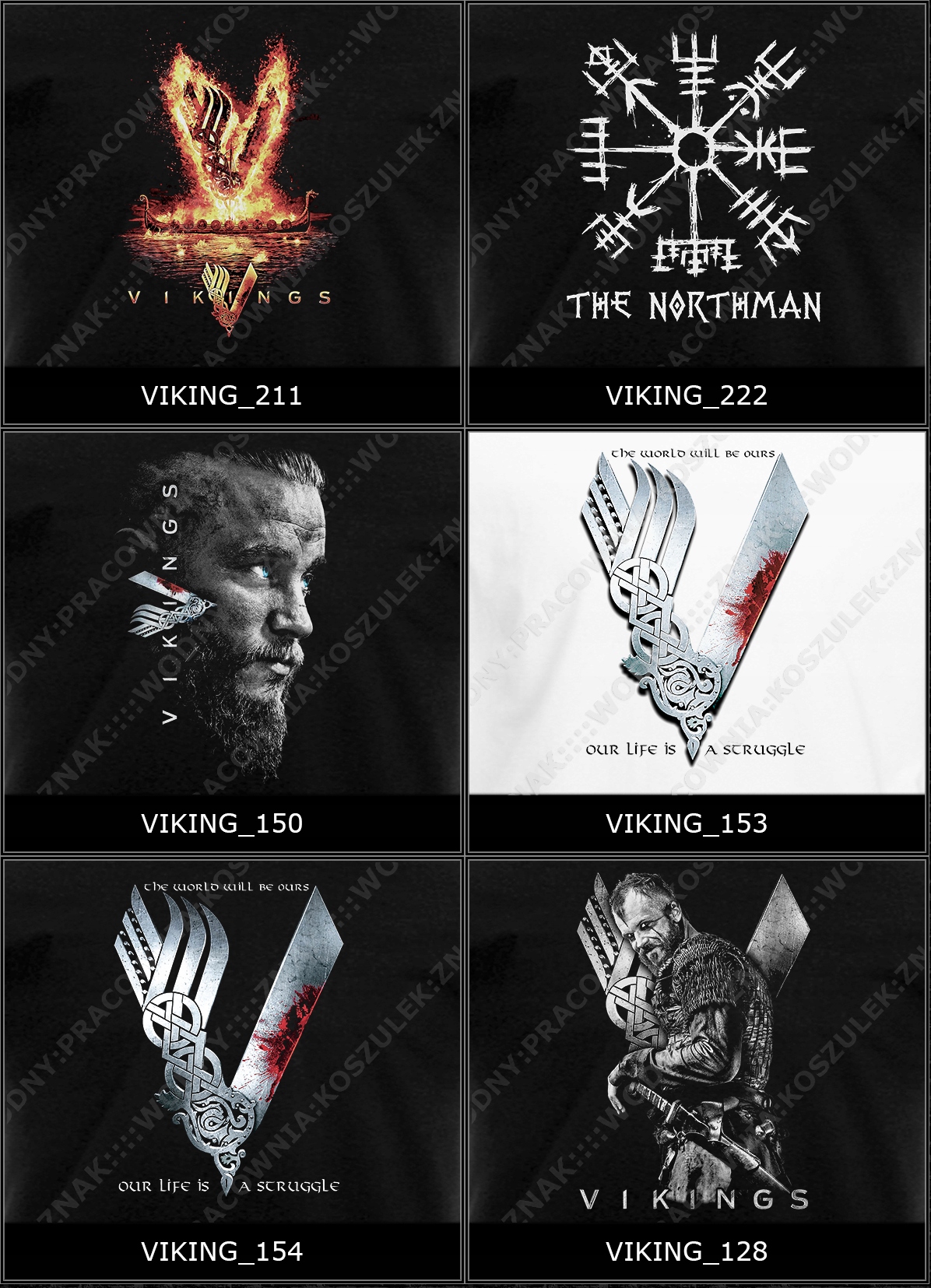 koszulka PODUSZKA vikings wiking wikingowie WZORY EAN (GTIN) 5055650863784