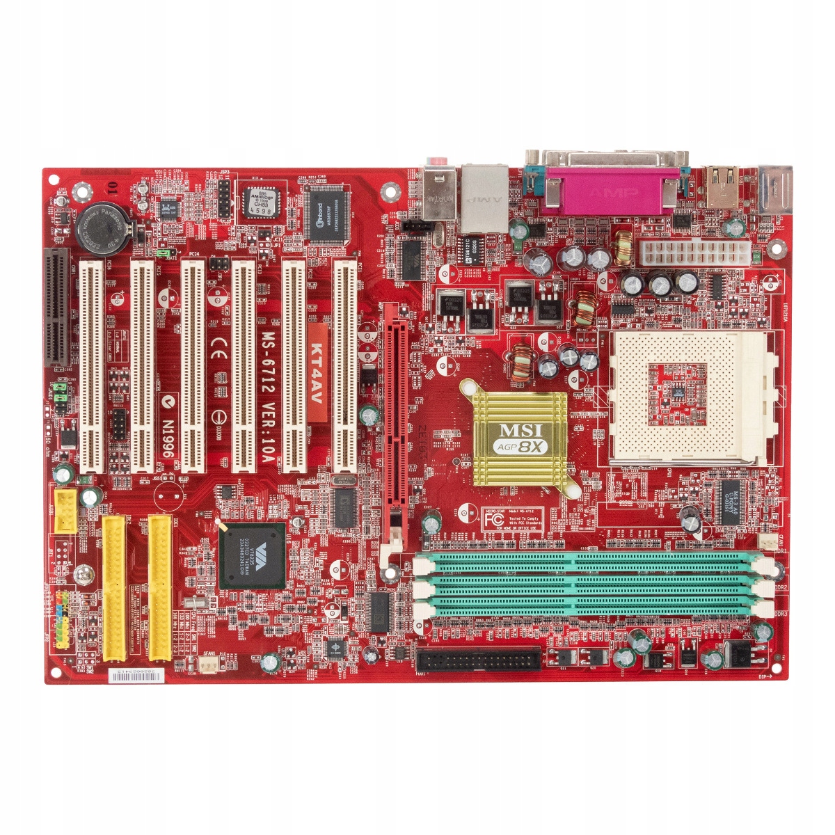 Msi KT4AV MS-6712 VER:10A patice 462 3x Ddr Agp 6xPCI