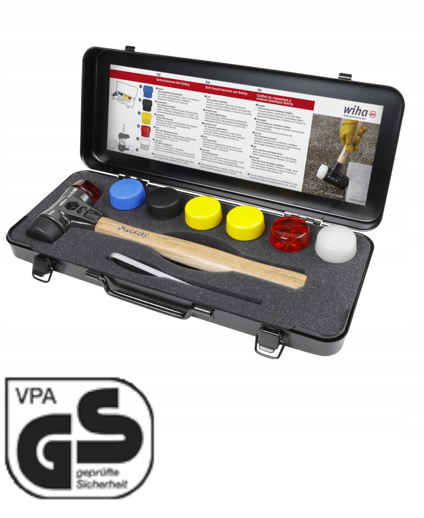 Wiha Zestaw Safety Młotek Z Miękkim Obuchem 8 cz. 44008