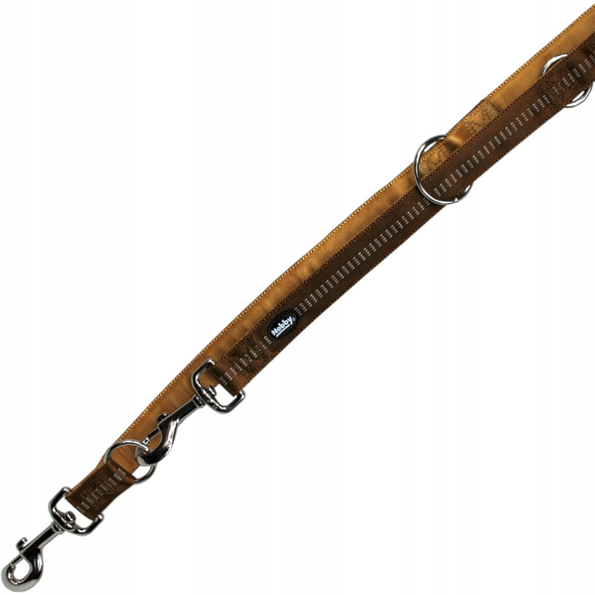 Levně Nobby Soft Grip Vodítko Reg M-L Hnědá 20 mm/200 cm