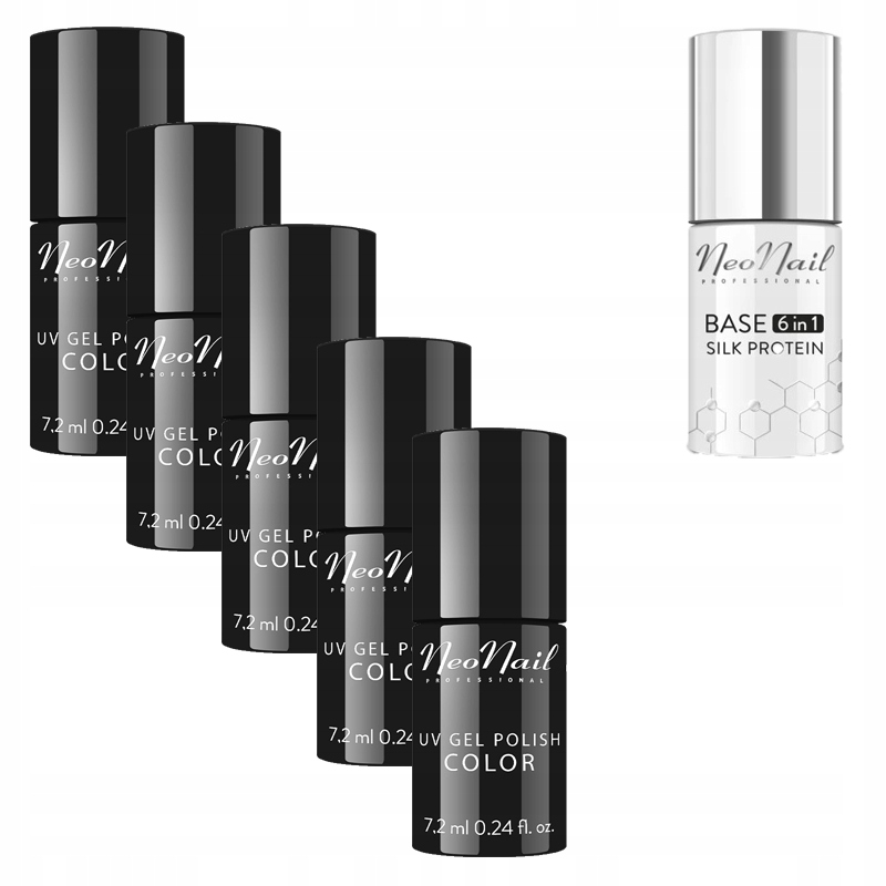 

Neonail 6x Lakier Hybrydowy 5+Baza 6w1 Gratis