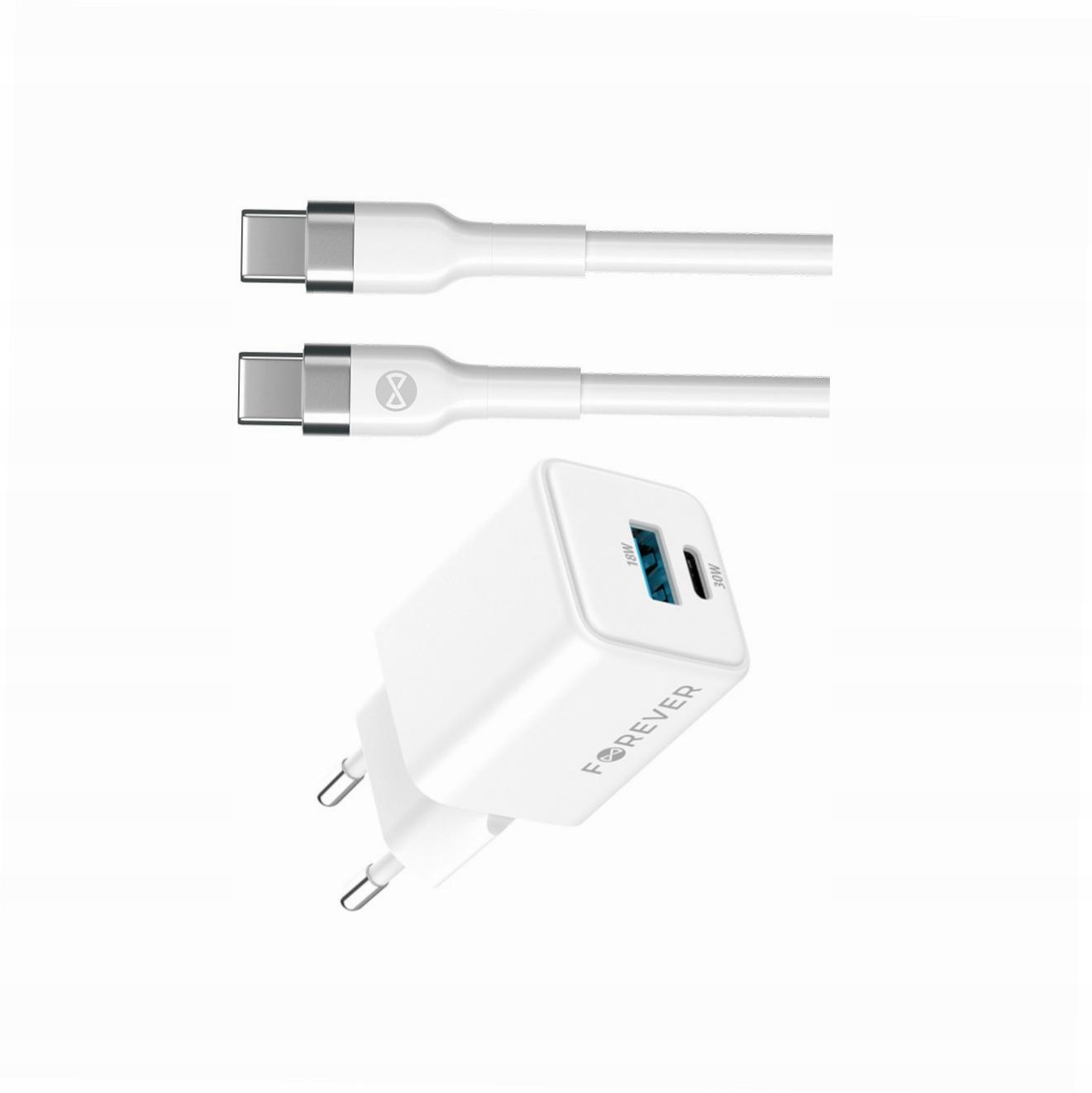 Szybka ładowarka GaN 30W Usb i Usb-c z kablem do Samsung Galaxy A3 2017