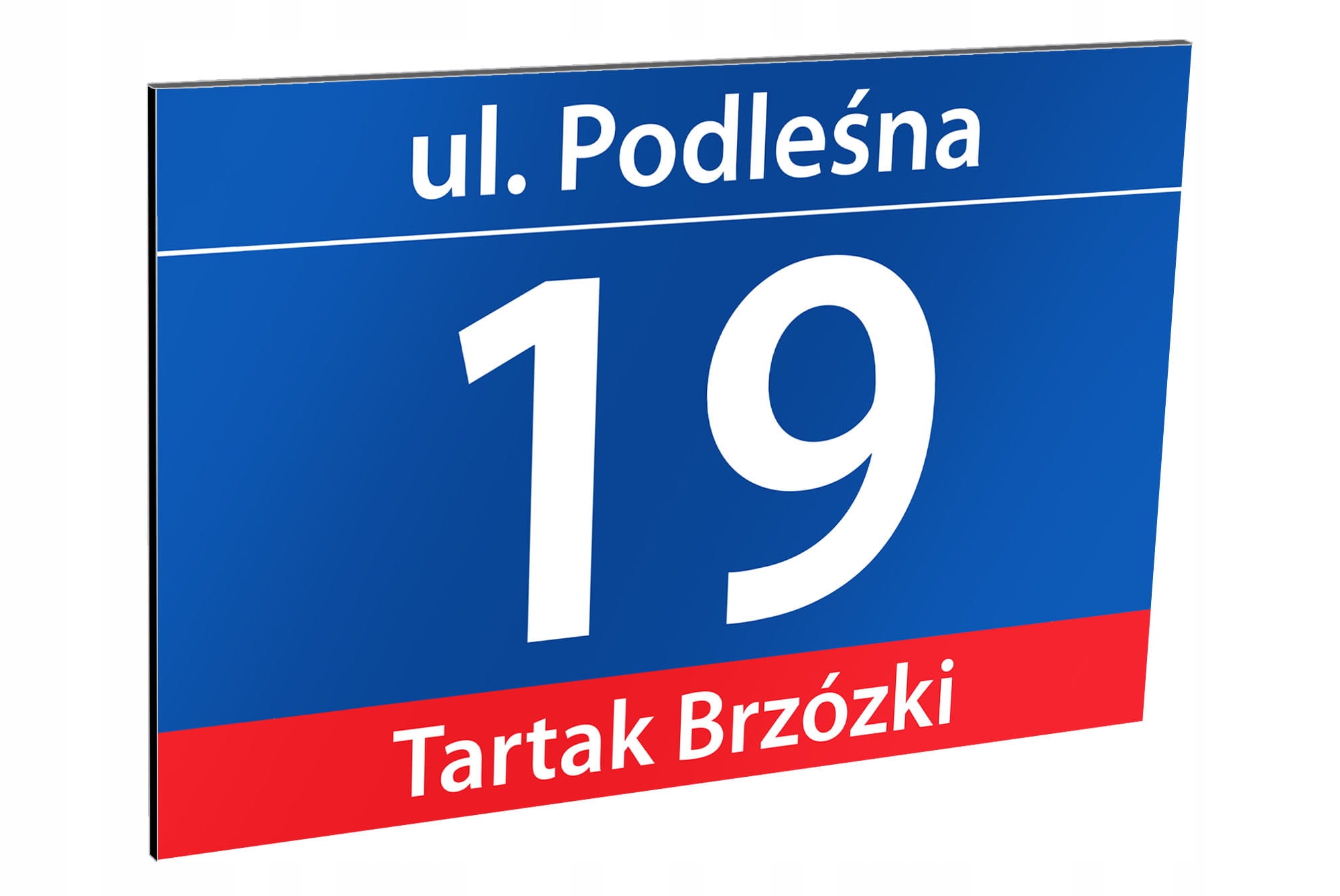 

Tablica adresowa z numerem domu 30 x 20 cm