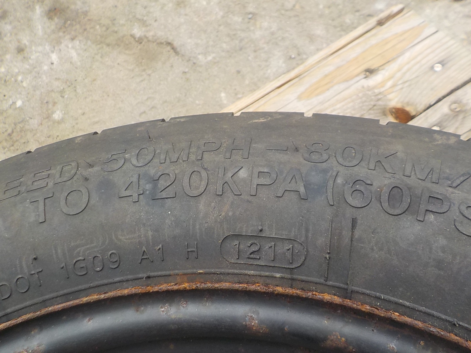 FORD FOCUS II C-MAX MONDEO Roue de secours R16 5x108
