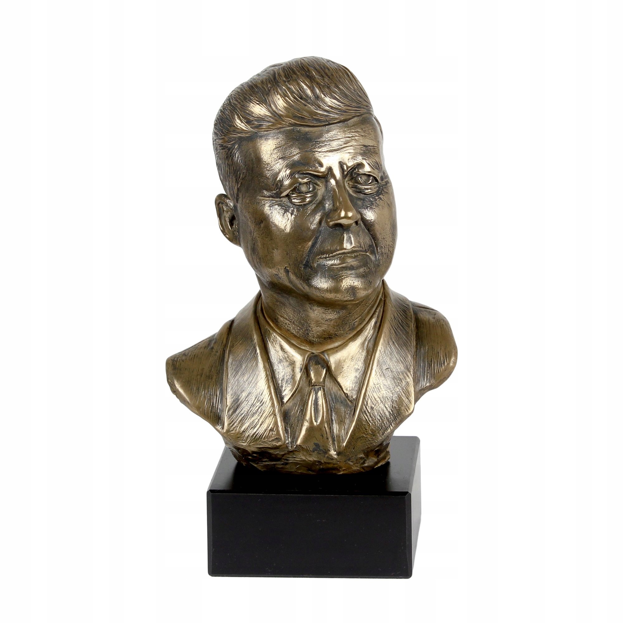 John Fitzgerald Kennedy – busta na mramoru, soška známé osoby, de