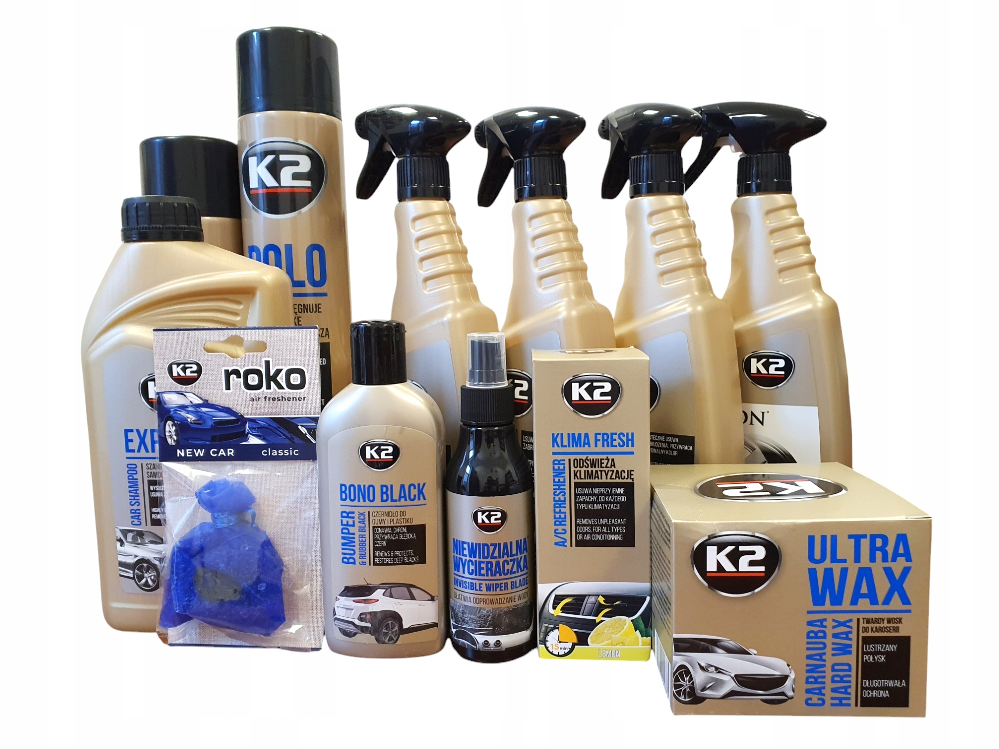 K2 Duży Zestaw Kosmetyków Samochodowych Zapach