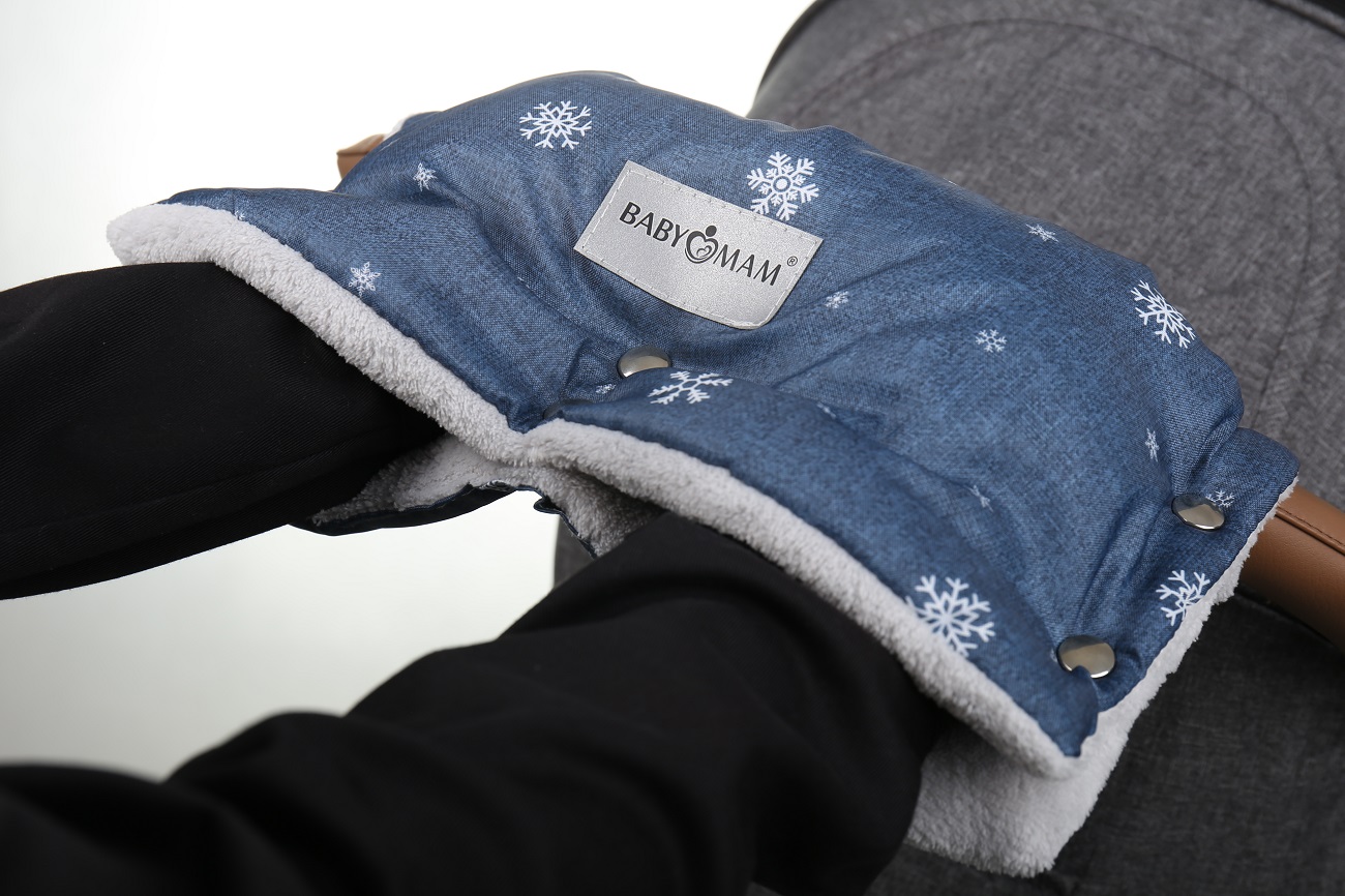 MUFKA DO WÓZKA OCIEPLANA RĘKAWICA NA SANKI PREMIUM BABYMAM Model Husky