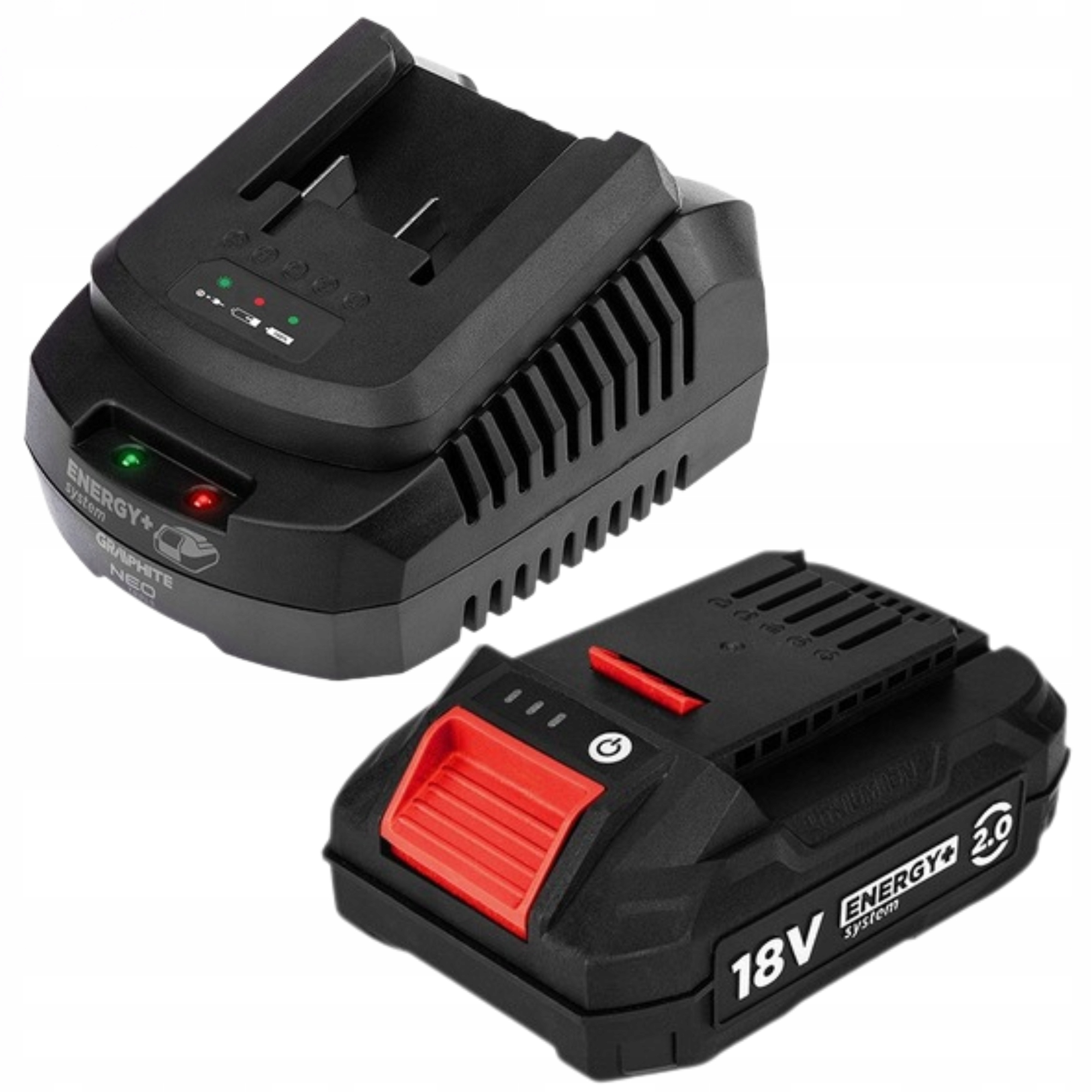 Zestaw Akumulator 2Ah Ładowarka Bateria Boost Up Graphite Neo Energy+
