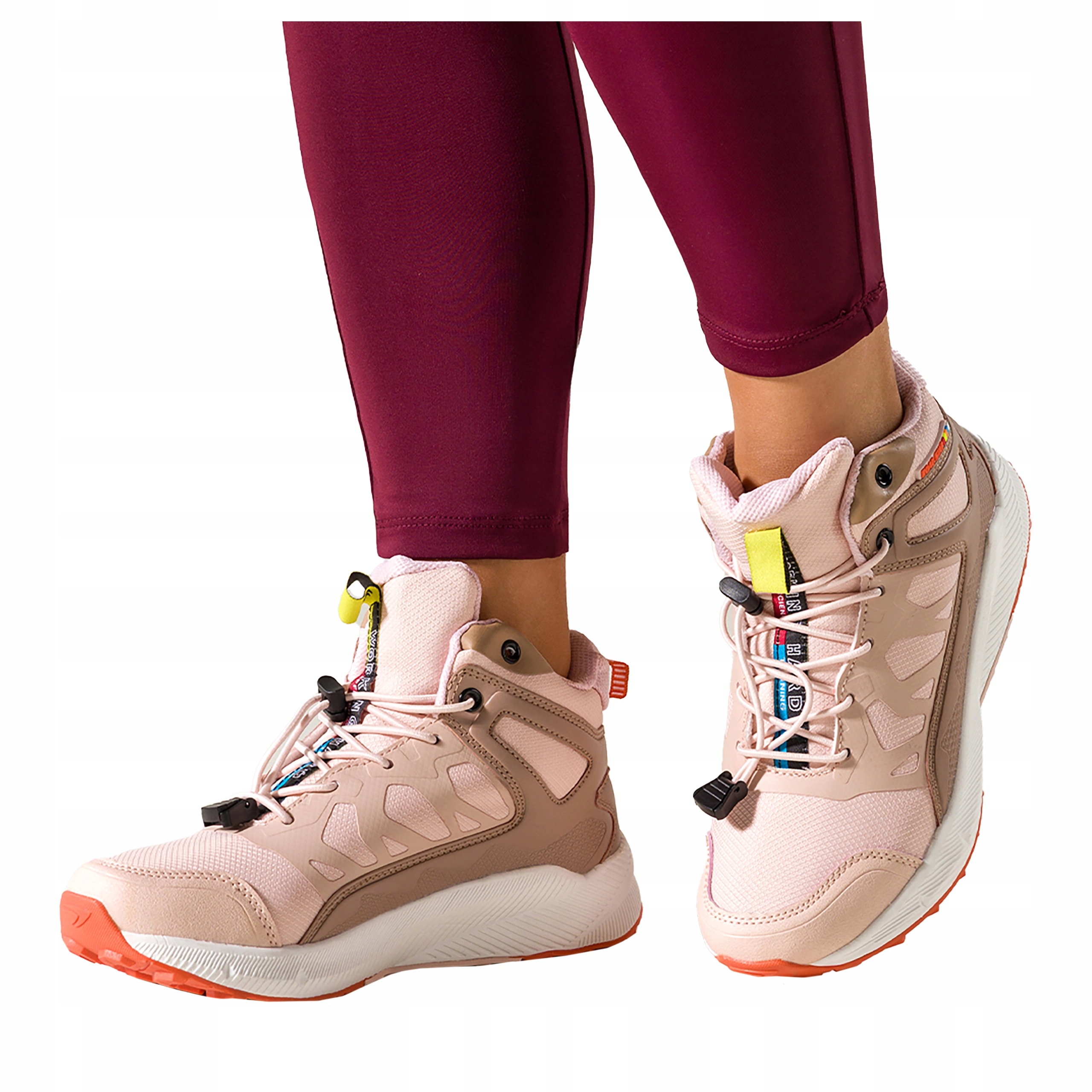 Růžové Trekingové boty Dámské Sportovní Pohodlné Elastické Šněrovací boty velikost 40