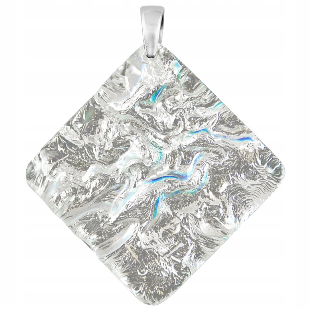 Dámský přívěsek Harf šedé sklo murano