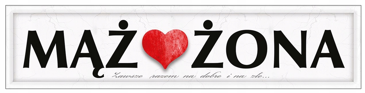 

Tablica Rejestracyjna Ślub Wesele Mąż Żona