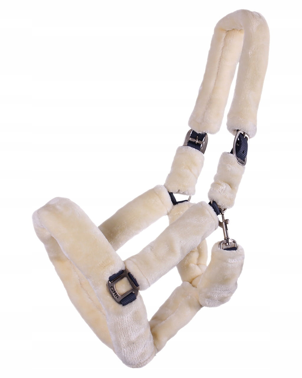 Kantar dla konia Qhp Alaska Z Wełną miękki beżowy Full