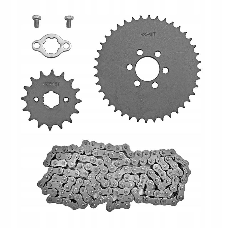 ЗУБЧАТАЯ РЕЙКА СЗАДИ СПЕРЕДИ ЦЕПЬ 428 ATV150 200 250 ID43