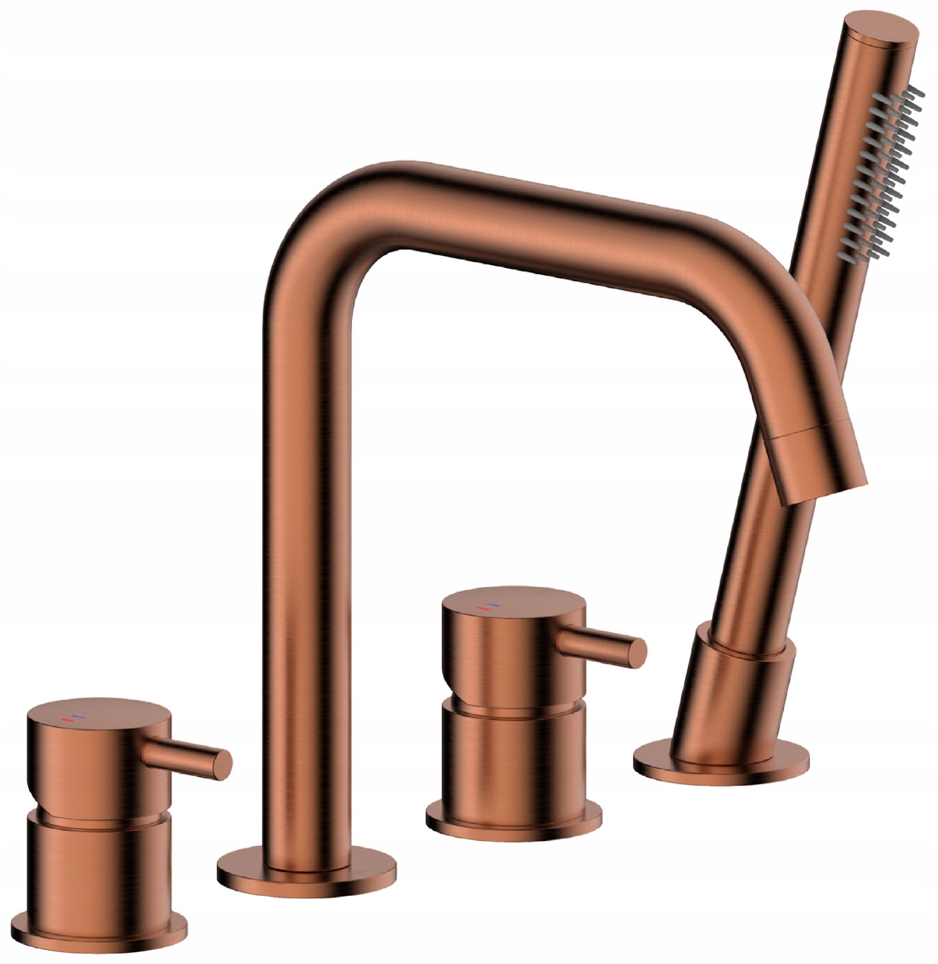 Kfa Stojanková Vaňová Batéria 4-OTVOROVÁ, Brushed Rose Gold Pvd