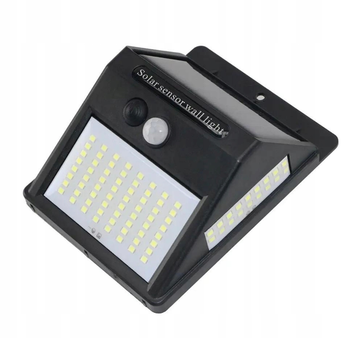 LAMPA LED SOLARNA Z CZUJNIKIEM OGRODOWA ELEWACYJNA ZEWNĘTRZNA