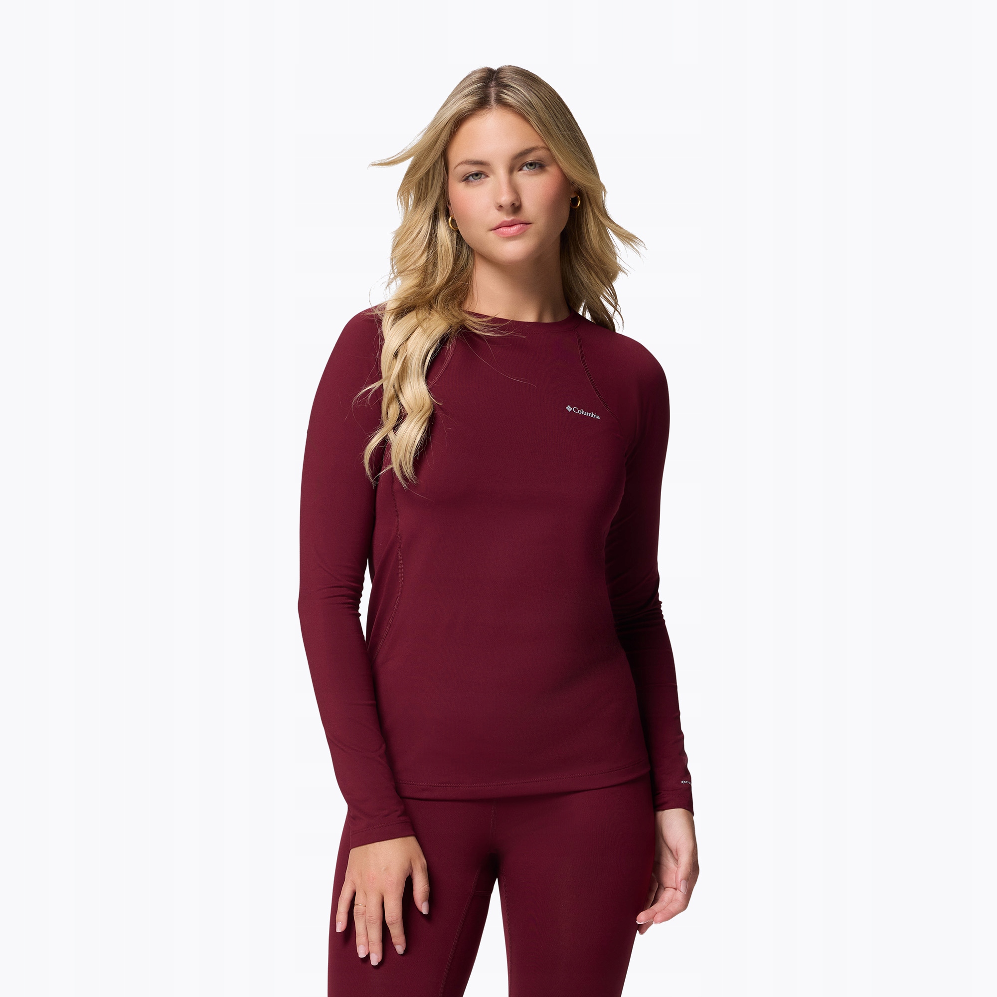 Longsleeve trekkingowy damski Columbia Midweight Stretch rich wine Xs