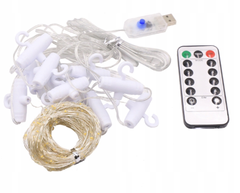 KURTYNA ŚWIETLNA LED 3X3M DEKORACJA GIRLANDA LED Kod producenta 512