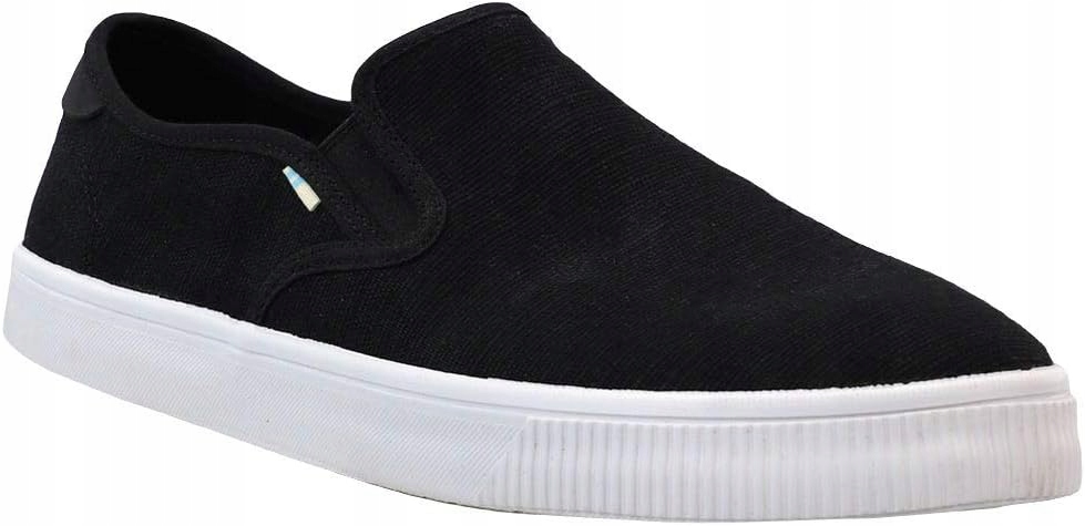 Toms Pánské Černé Nazouvací Tenisky Pro Každodenní Nošení 43,5 Jlc