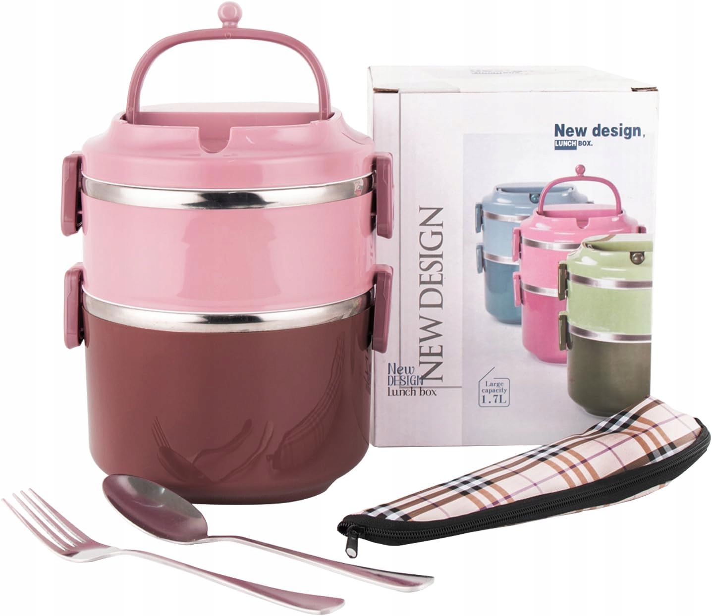 Krabička Z Z Nerezové Oceli, Růžová, 2 Vrstvy