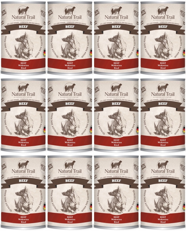 Levně Hovězí Natural Trail 12 x 400 g