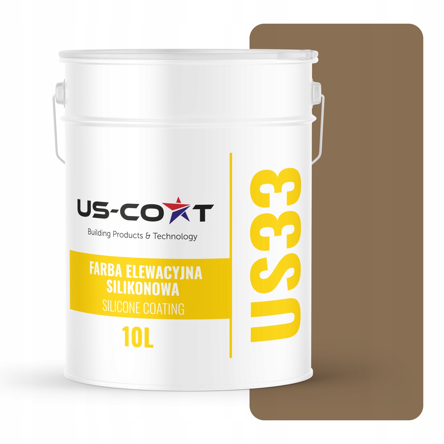 Fasádna Silikónová Fasádna Farba Kakaová F545 Uv 10L Výrobca