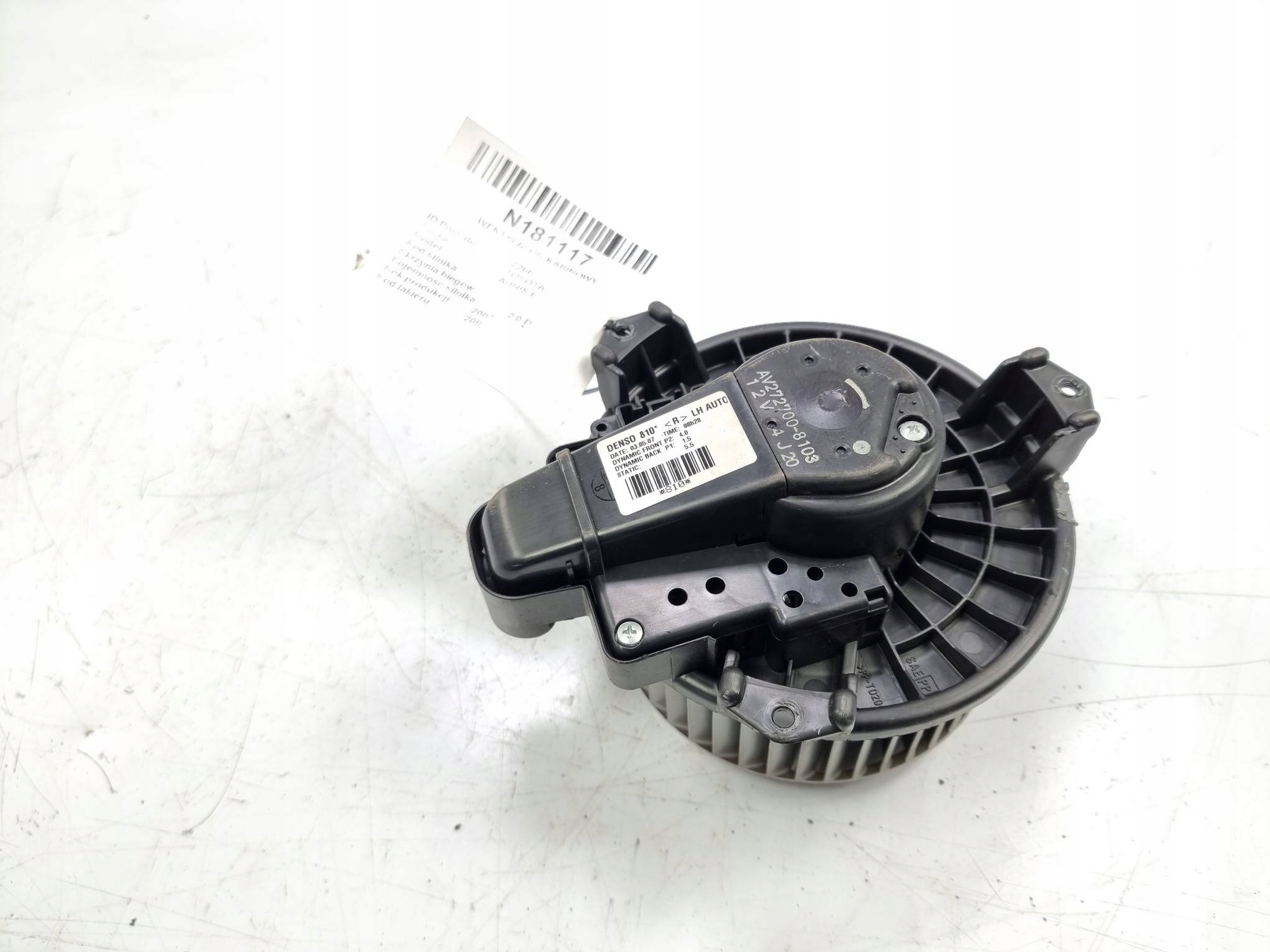 VENTOLA cabina 272700-8103 TOYOTA AURIS e