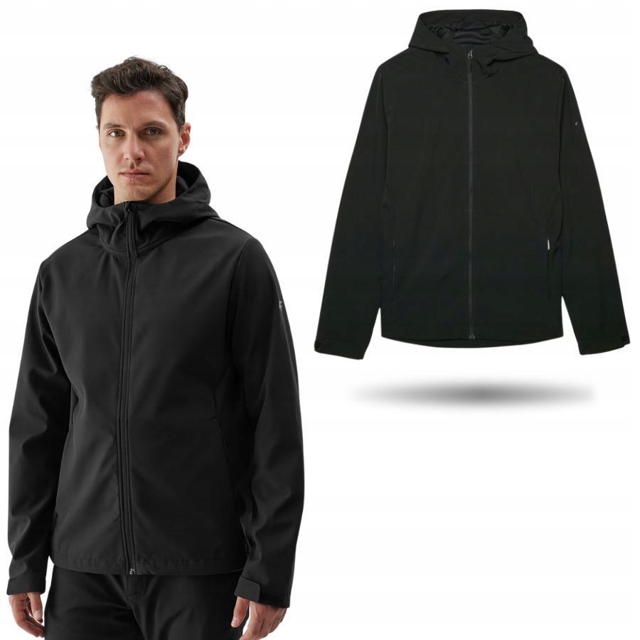 Kurtka Męska 4F Wiosenna Przejściowa Sportowa Na Co Dzień Softshell