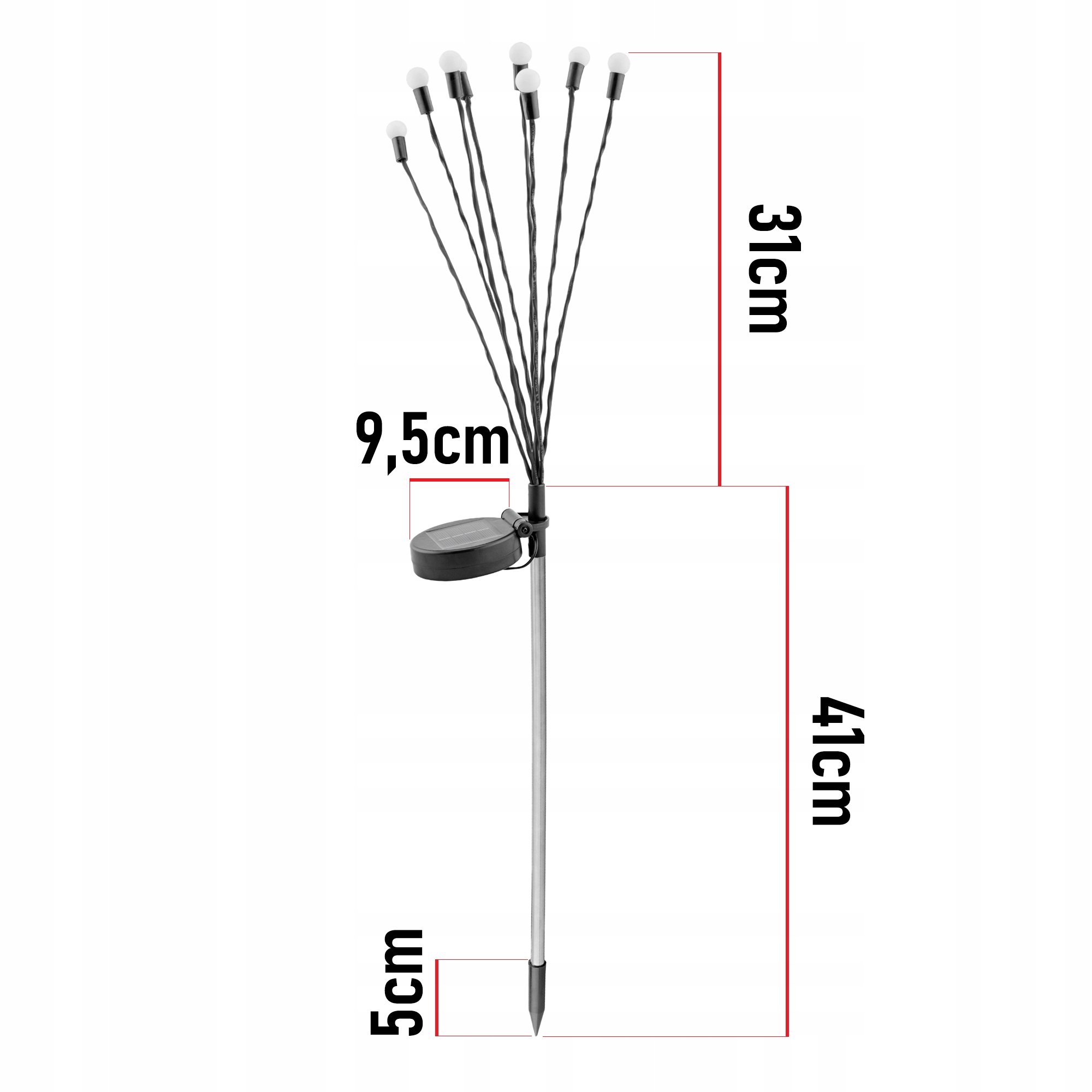 LAMPA SOLARNA OGRODOWA DRZEWKO DMUCHAWIEC LED FAJERWERKI Marka Led-lux