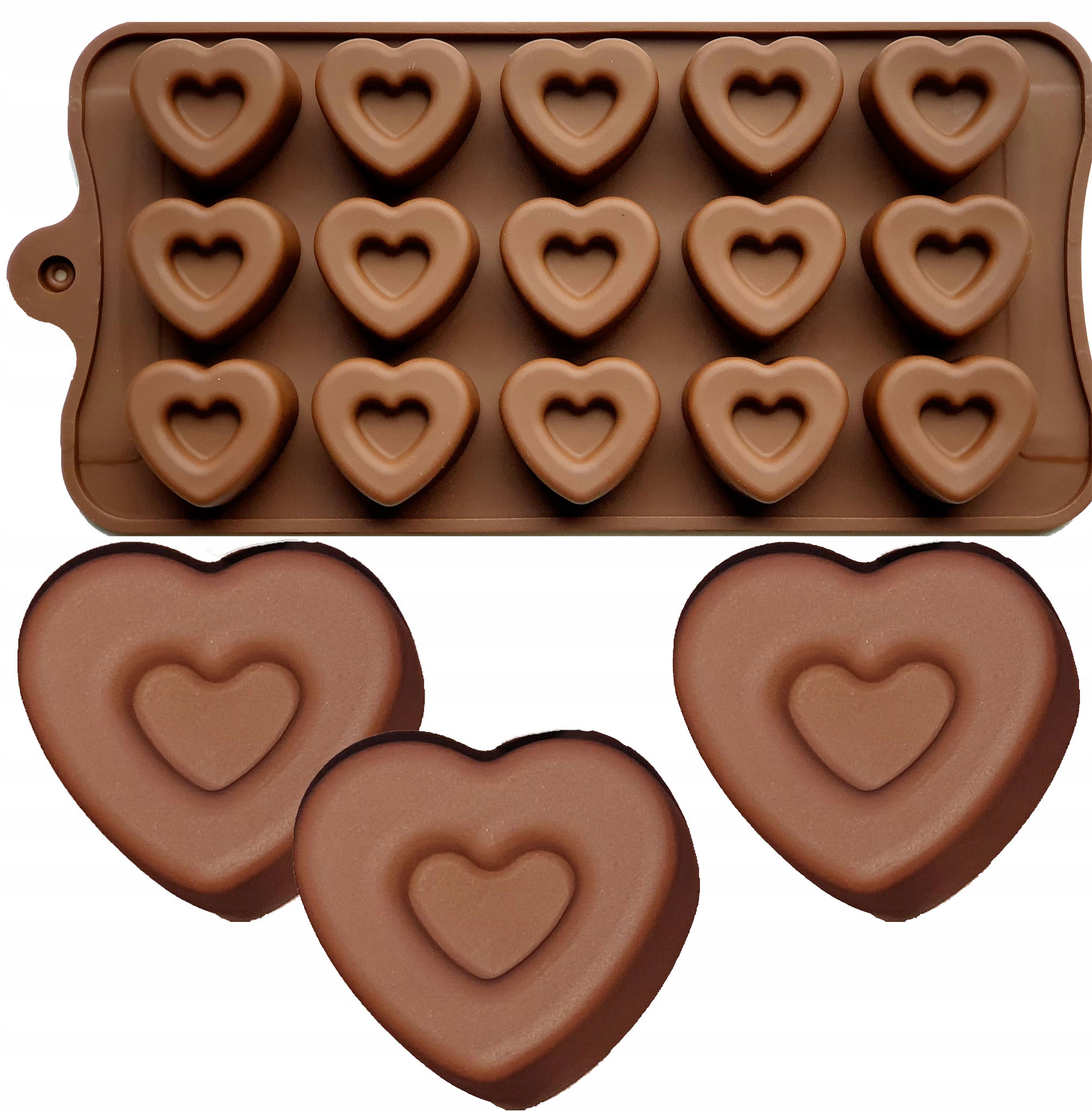 SERCA FOREMKA DO PRALINEK czekoladek forma SERCE