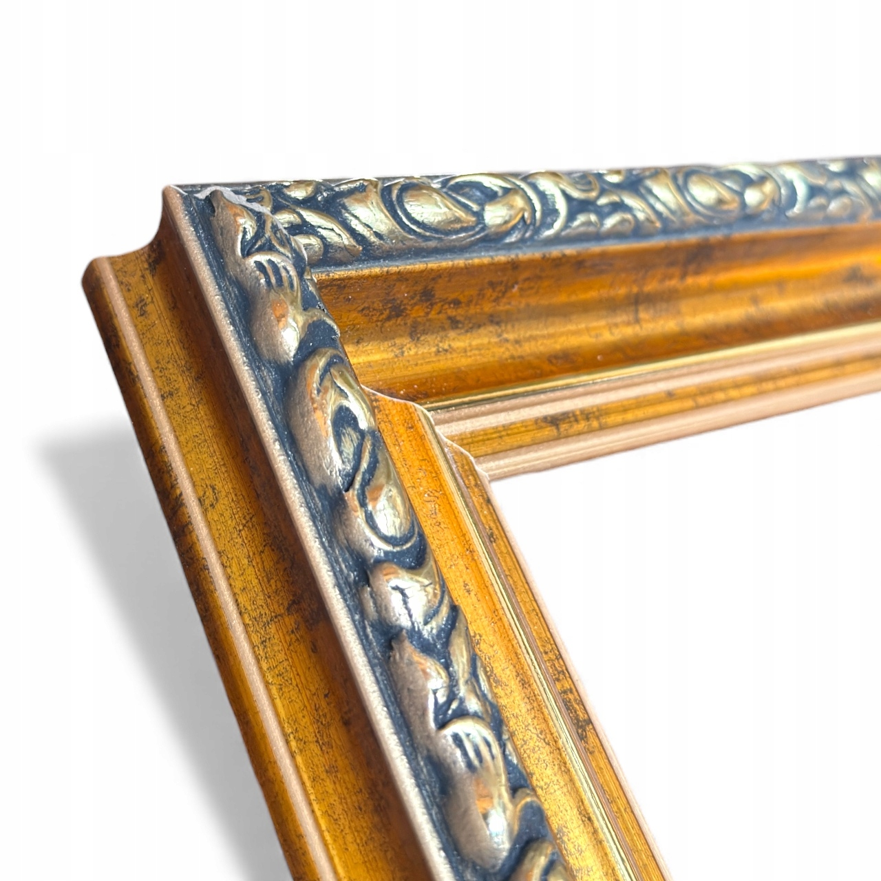 Dřevěný Rám Zlatý Retro Rozměr Okna 24X30 CM Pro Obraz Plakát Zrcadla