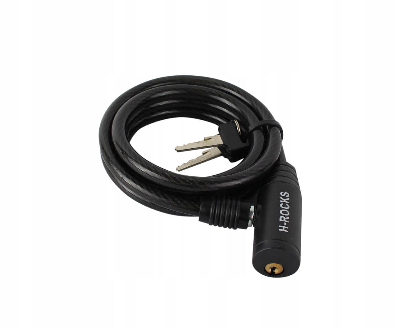 ZAPIĘCIE ROWEROWE SPIRALA ZABEZPIECZENIE BLOKADA CZARNA 8x1500mm 39800 Marka H-Rocks