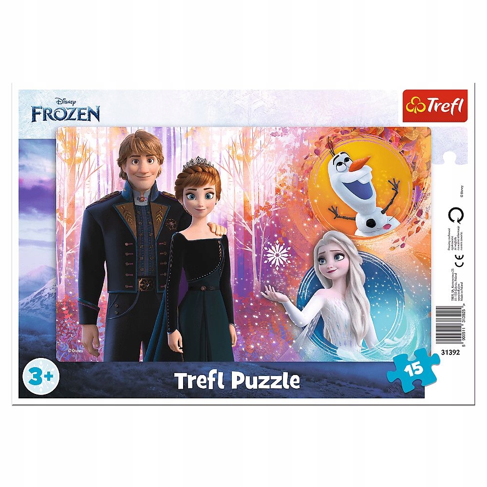 

Puzzle Ramkowe 15 elementów Kraina Lodu Frozen