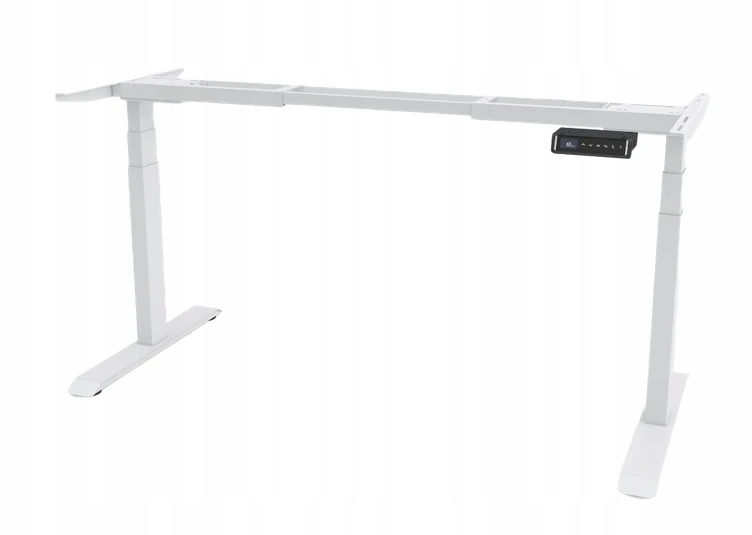 Elektrický nastaviteľný rám stola Dvojmotorový, biely, Vysoká Kvalita