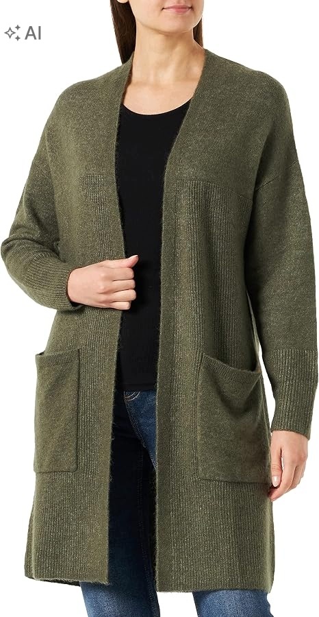 Camel Active Khaki Vlněný Kardigan S Kapsami Xs 7DA
