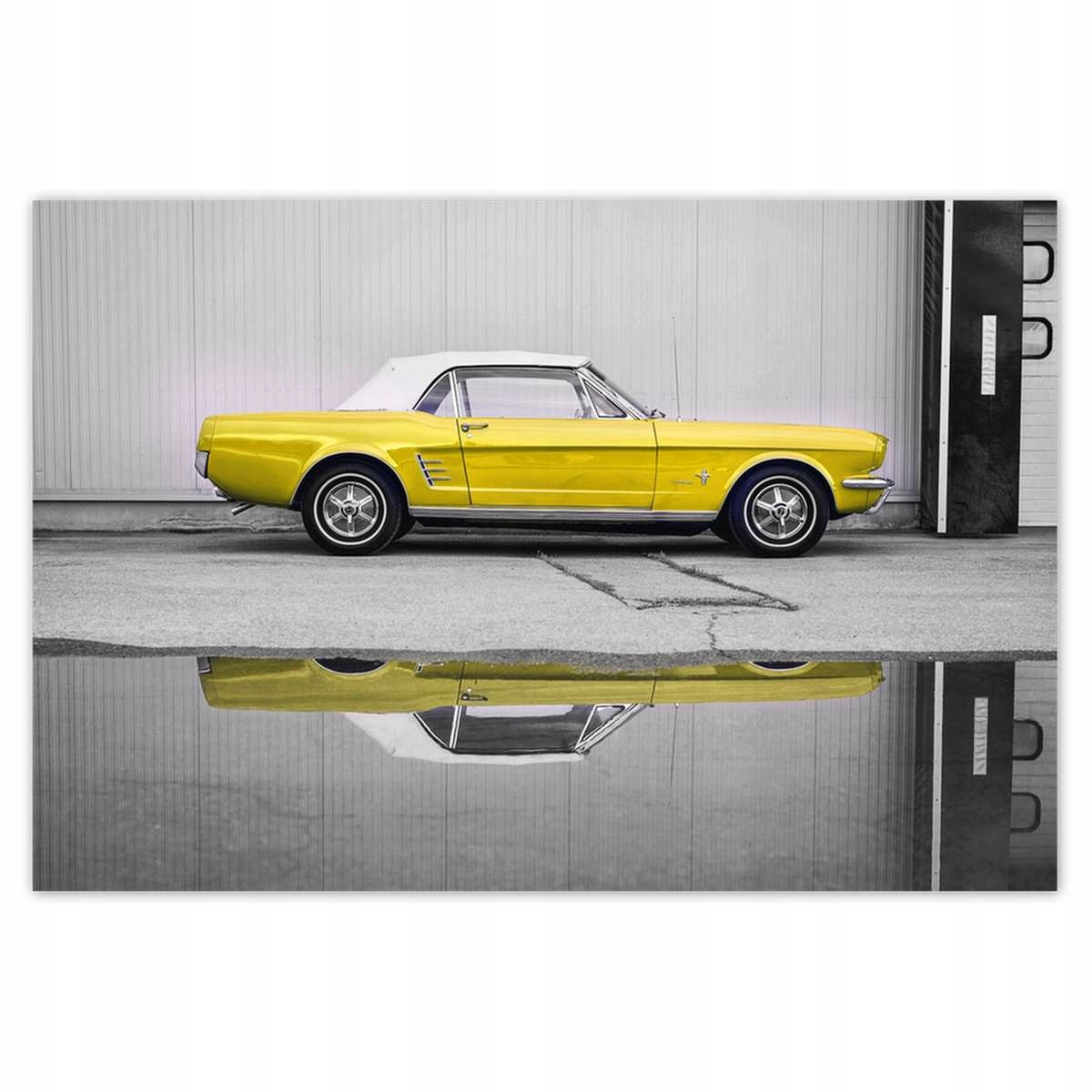 Plakáty 200x135 Žlutý Ford Mustang Usa